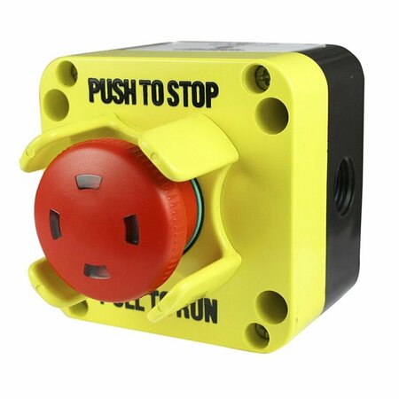 ASI Emergency Stop Control Station, 1 NC Contact, Push Pull, 40mm Head SLA11NPNC002